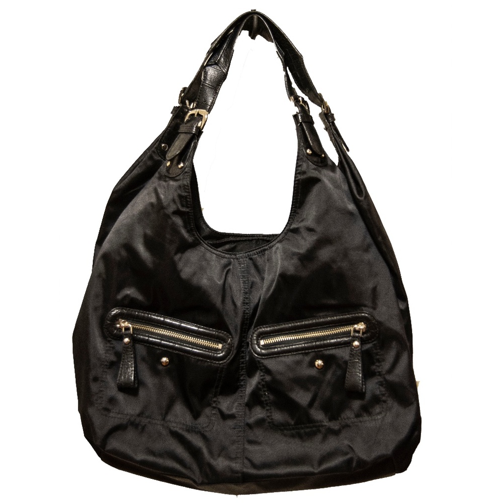 Donna Karan Black Nylon Shoulder Bag